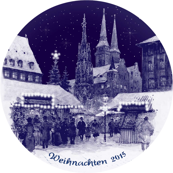 2015 Bareuther Christmas Plate