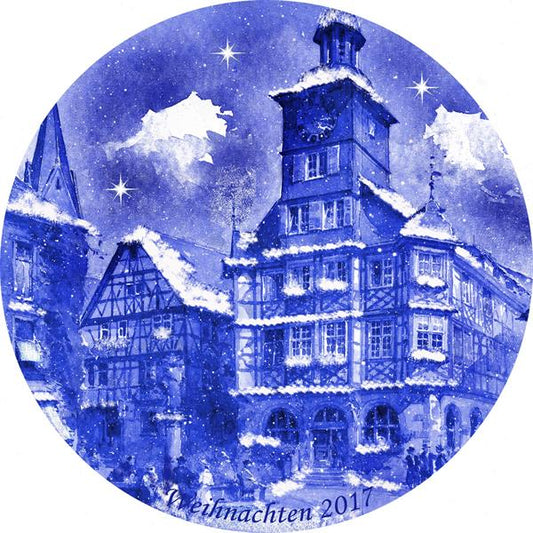 2017 Berlin Design Christmas Plate, English Text