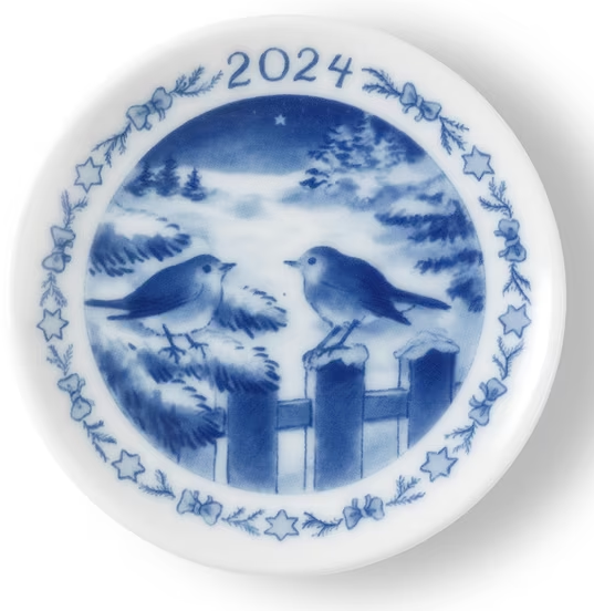 2024 Royal Copenhagen Christmas Plate and Plaquette