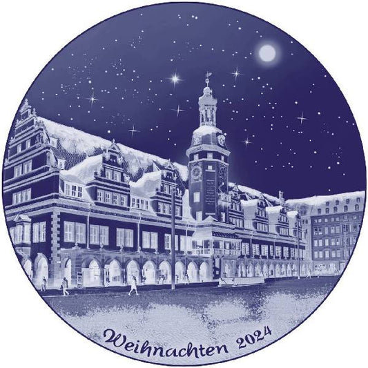 2024 Berlin Design Christmas Plate, German Text