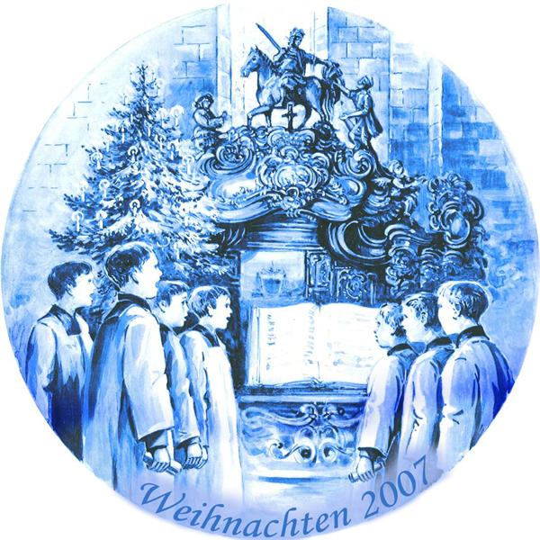 2007 Berlin Design Christmas Plate-German Text