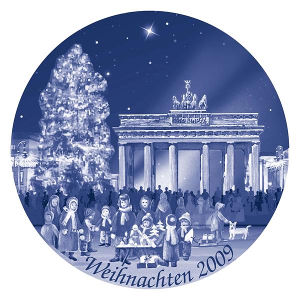 2009 Berlin Design Christmas Plate-German Text