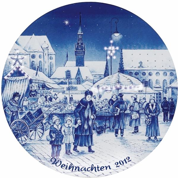 2012 Berlin Design Christmas Plate-German Text