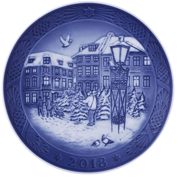 2018 Royal Copenhagen Christmas Plate